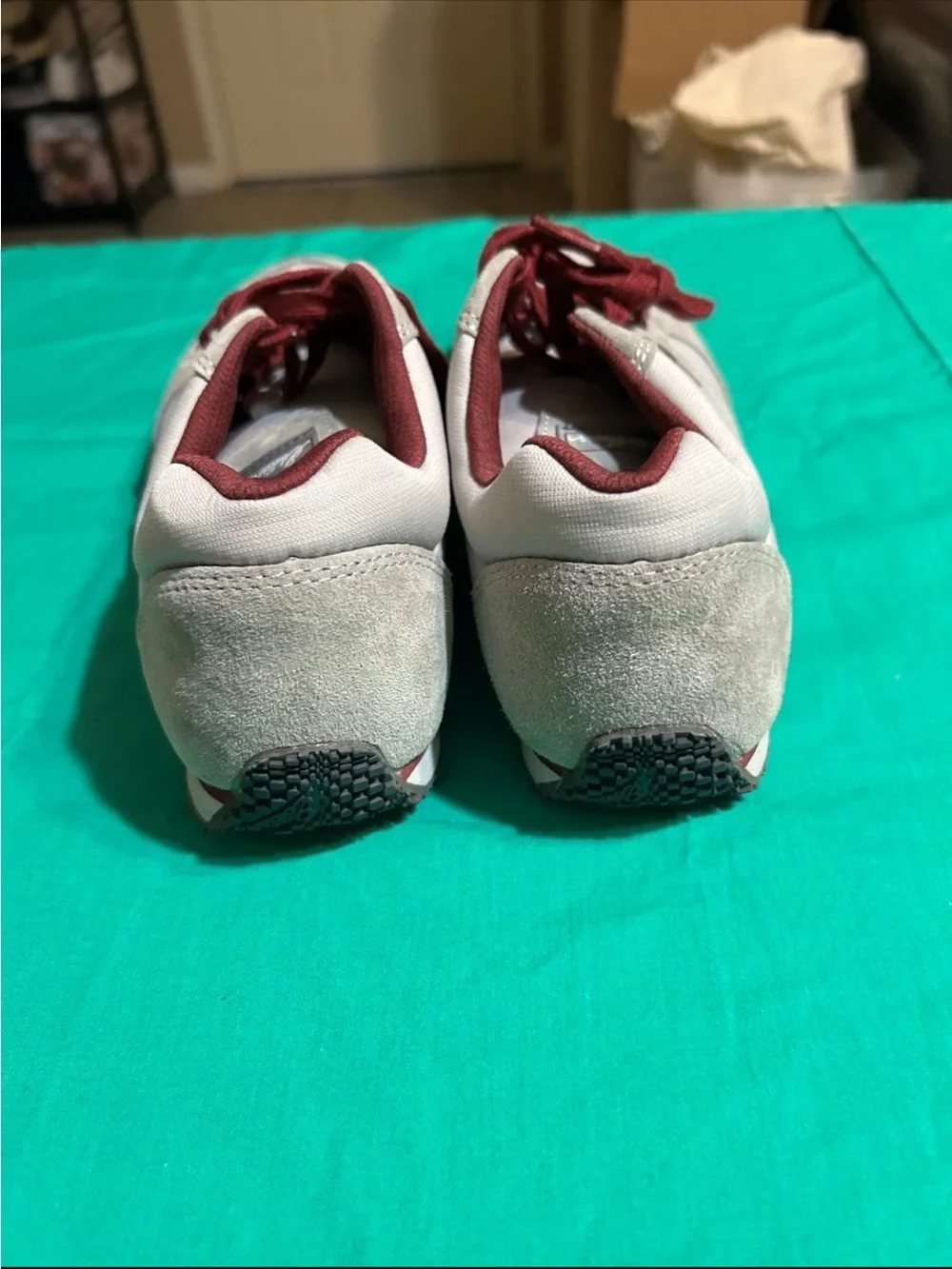 Eddie Bauer Gray and Burgundy Men's  Sneakers